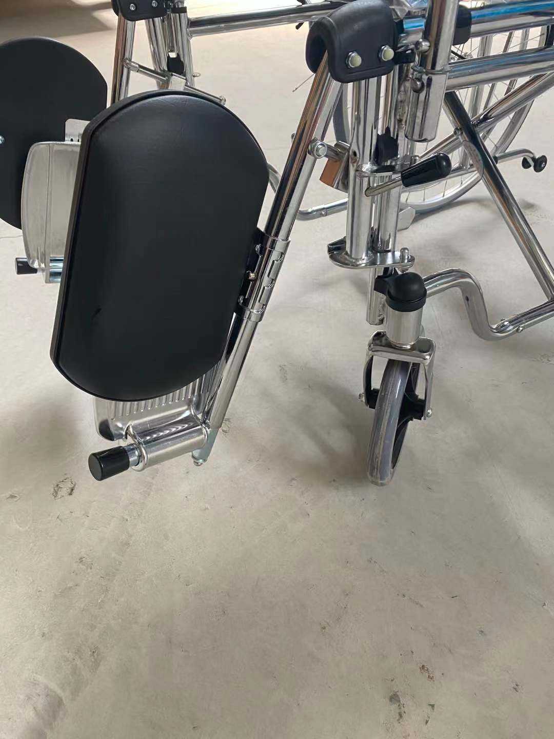 DRIFTMEDIAID Advanced Steel Wheelchair with United Brake, Commode, Backrest Reclining 90-180Â°